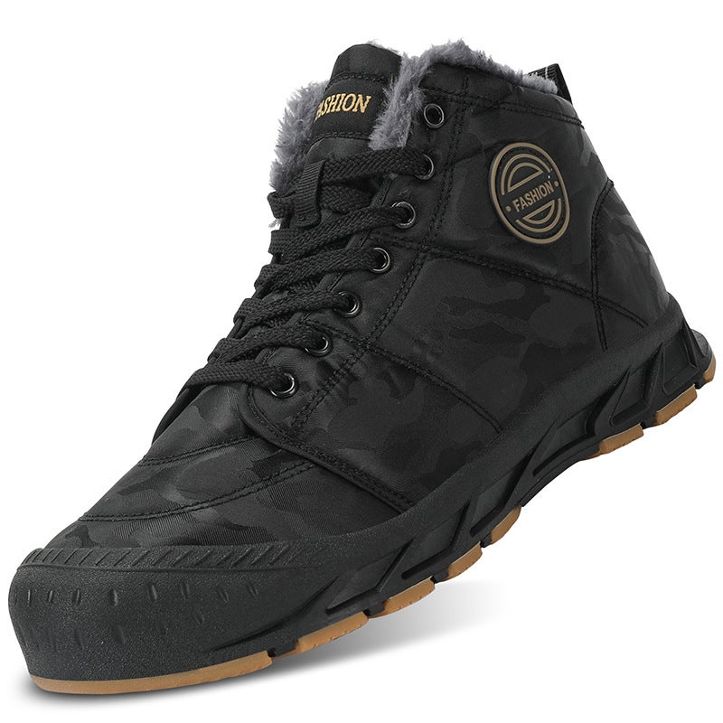 Winter Men'S Boots Warm Men'S Boots Breathable Soft Waterproof Boots Thick-Soled Men'S Shoes High-Top Cotton-Padded Shoes Snow Boots - Image 5