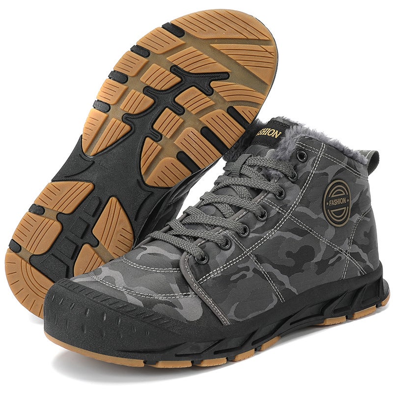Winter Men'S Boots Warm Men'S Boots Breathable Soft Waterproof Boots Thick-Soled Men'S Shoes High-Top Cotton-Padded Shoes Snow Boots - Image 3