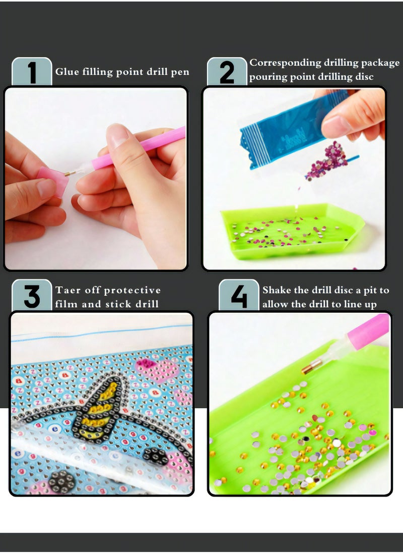 ATRI Diamond Painting Game, DIY Beaded Picture Puzzle Game, 5D Diamond Painting Kits for Kids 15*15  - Image 3