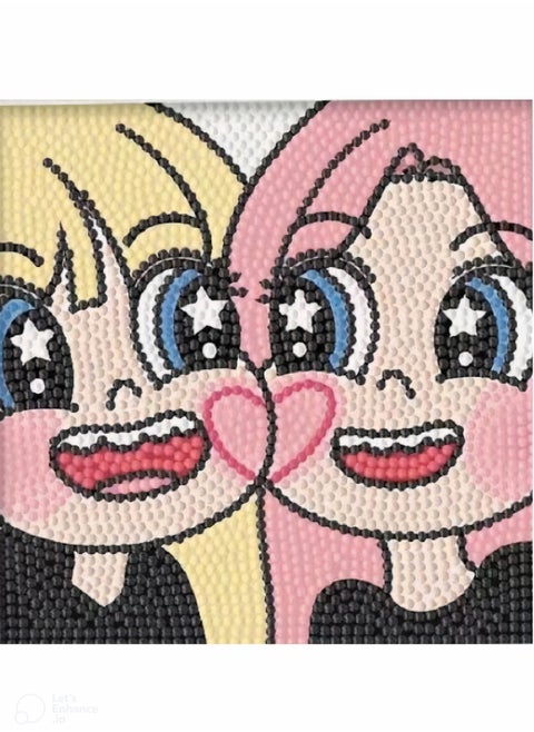 Diamond Painting Game, DIY Beaded Picture Puzzle Game, 5D Diamond Painting Kits for Kids 15*15