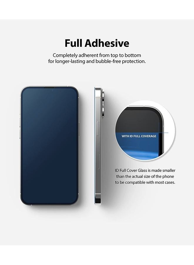 Full Cover Glass Screen Protector For iPhone 13/iPhone 13 Pro 6.1-inch Black - Image 3