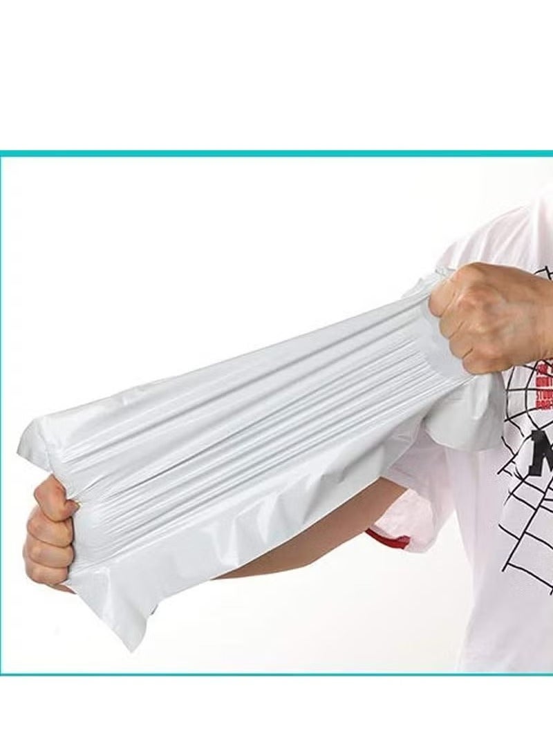Plastic Envelope Bag, 100pcs White Self-Seal Adhesive Courier Storage Bags, Plastic Poly Envelope Mailer Postal, Strong Thick Shipping Mailing Bags (White) (35 * 25cm) - Image 3