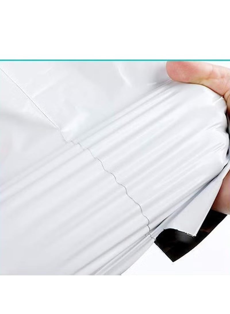 Plastic Envelope Bag, 100pcs White Self-Seal Adhesive Courier Storage Bags, Plastic Poly Envelope Mailer Postal, Strong Thick Shipping Mailing Bags (White) (35 * 25cm) - Image 5