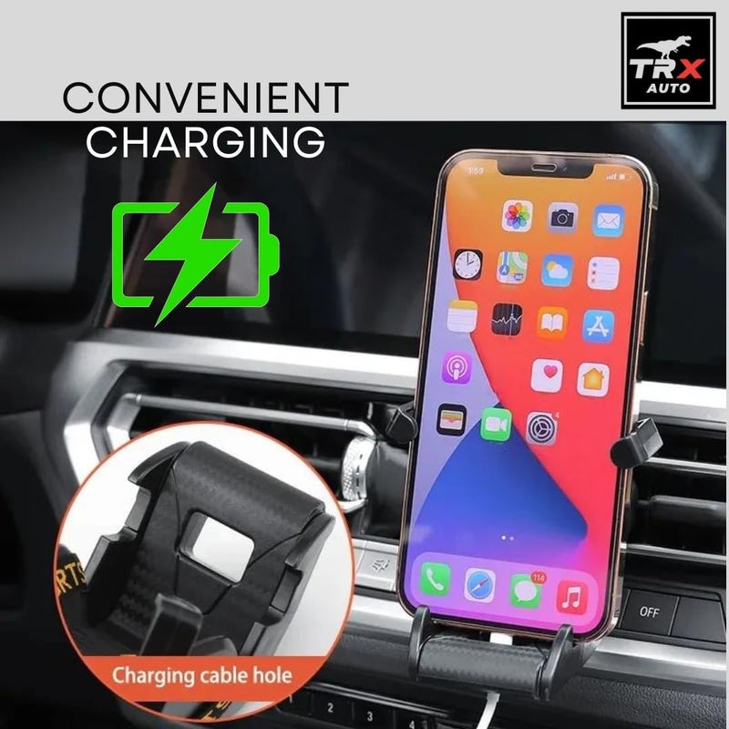 TRX AUTO Car Phone Holder Racing Bucket Seat Style For A/C Vent | Car accessories | Car A/C Vent Clip Mobile Phone Holder | Universal A/c Vent Phone Holder | Red - Image 4