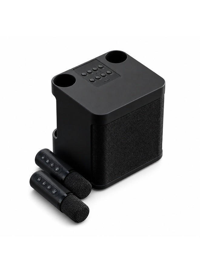 Agofyngs Portable Bluetooth Karaoke Speaker with Wireless Microphones, Singing Machine for Kids & Adults - Image 2