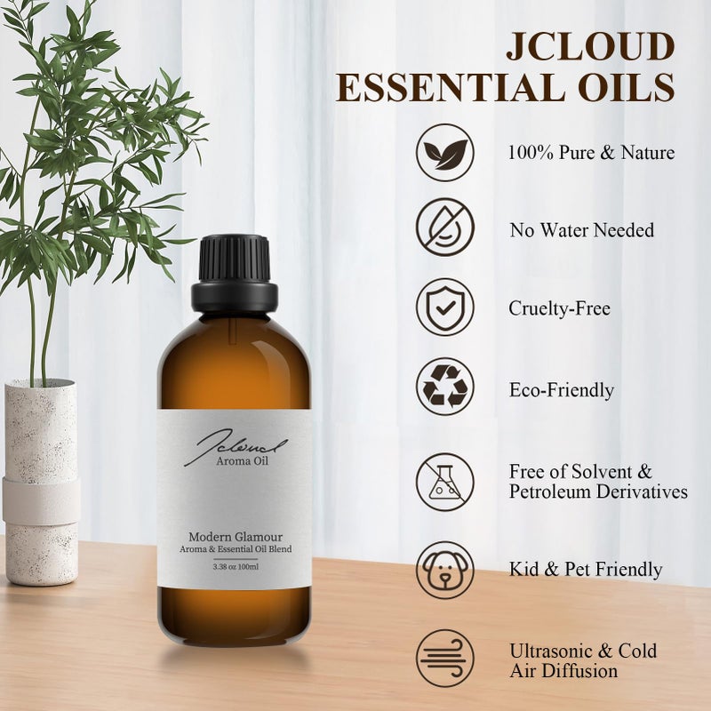 JCLOUD Modern Glamour Essential Oil Inspired by W Hotel | Hotel Scent - Pure Aromatherapy Diffuser Oil with Rose and Cedarwood, Home Luxury & Hotel Scents for Essential Oil Diffusers - 100mL - Image 4