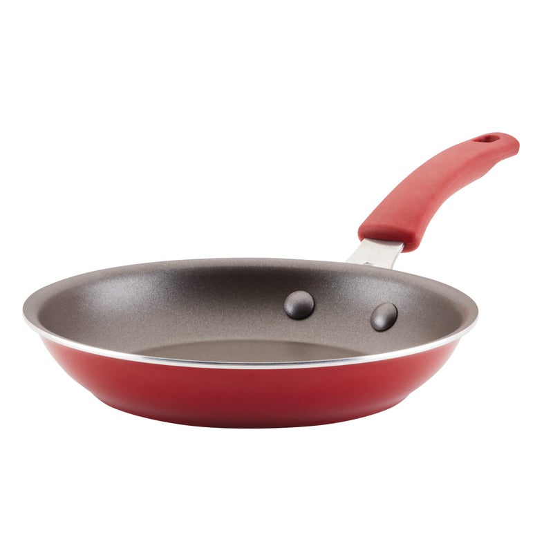 Rachael Ray Cook + Create Nonstick Frying Pan/Skillet, 8.5 Inch, Red - Image 1