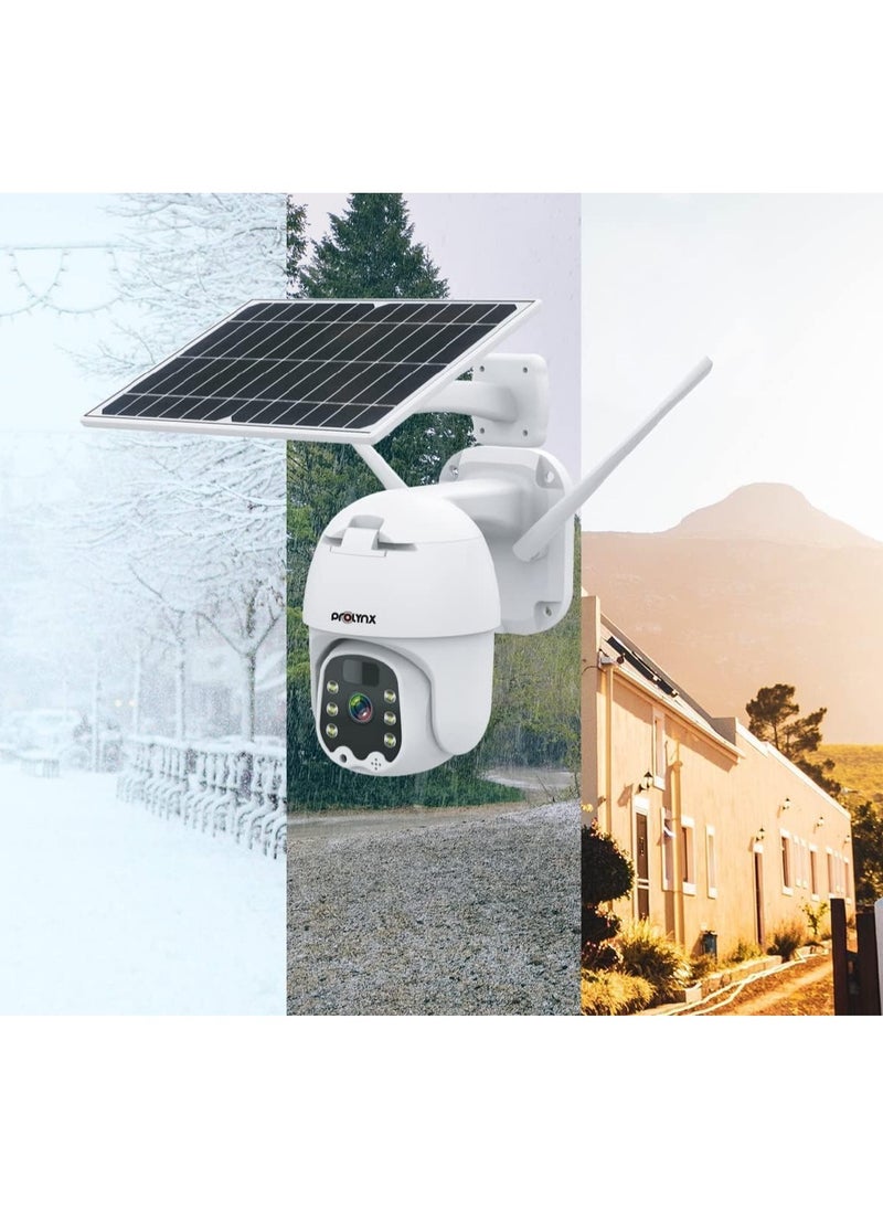 Prolynx Prolynx 4 MP Solar-Powered Outdoor Security Camera, color vision PL-SPTZ04-4G  - Image 2