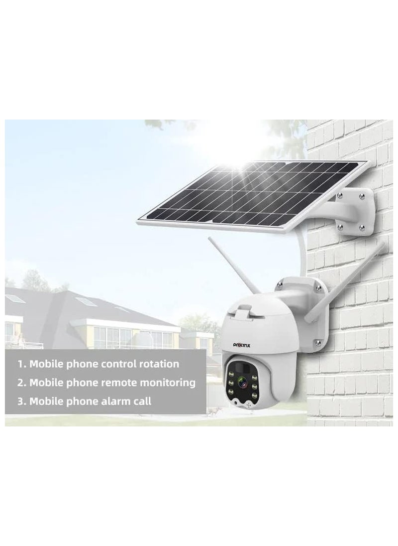 Prolynx Prolynx 4 MP Solar-Powered Outdoor Security Camera, color vision PL-SPTZ04-4G  - Image 3