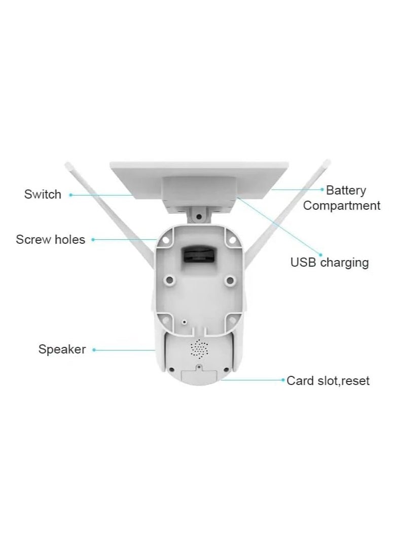 Prolynx Prolynx 4 MP Solar-Powered Outdoor Security Camera, color vision PL-SPTZ04-4G  - Image 5
