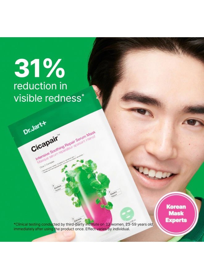 Dr.Jart+ Cicapair Sensitive Skin Serum Korean Face Mask for Redness with Centella Asiatica | Sheet Mask | Korean Skin Care | Travel Size, 1 Pack - Image 2