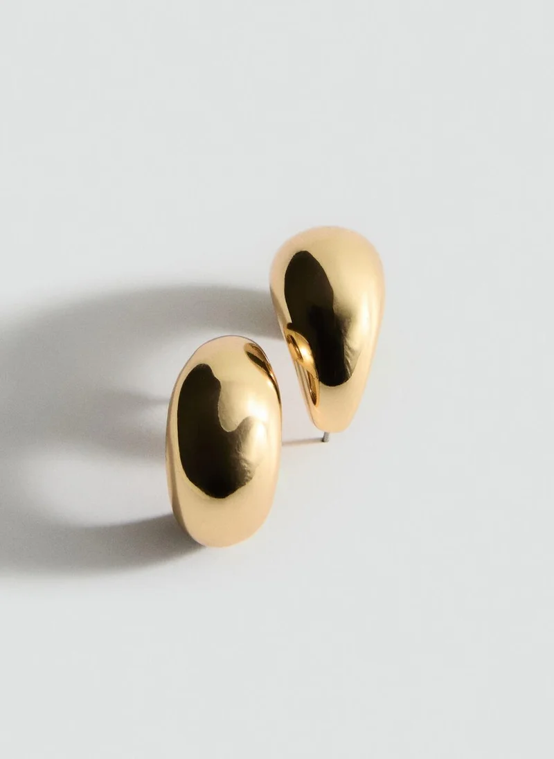 MANGO Volume Hoop Earrings
