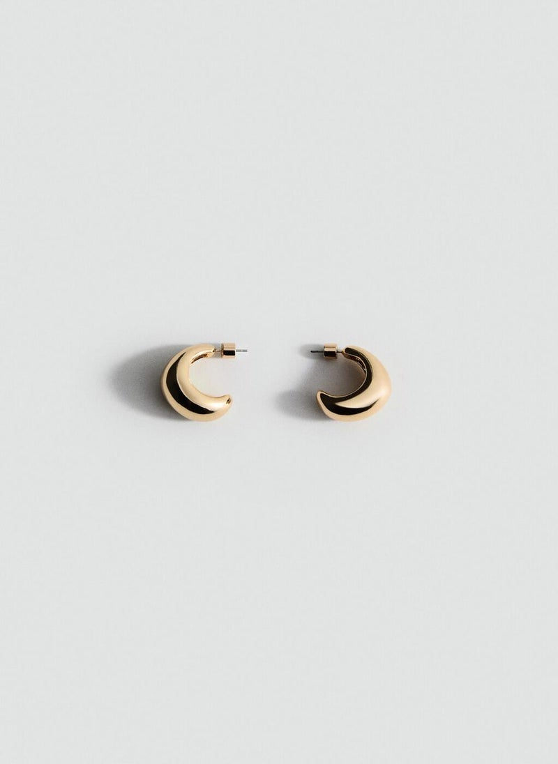 MANGO Volume Hoop Earrings  - Image 2