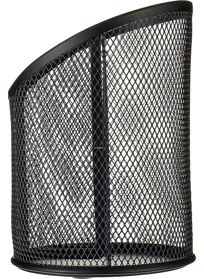 ماكسي حامل أقلام رصاص و أقلام شبكي معدني بثلاث فتحات باللون الأسود - Image 4