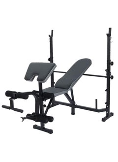 KUYING KUYING Adjustable Weights Bench, 4 in 1 Gym Sets with Barbell Rack and Leg Developer, 300 Kilograms Capacity Bench Press Set, Full Body Workout Machine for Home Gym  - Image 1