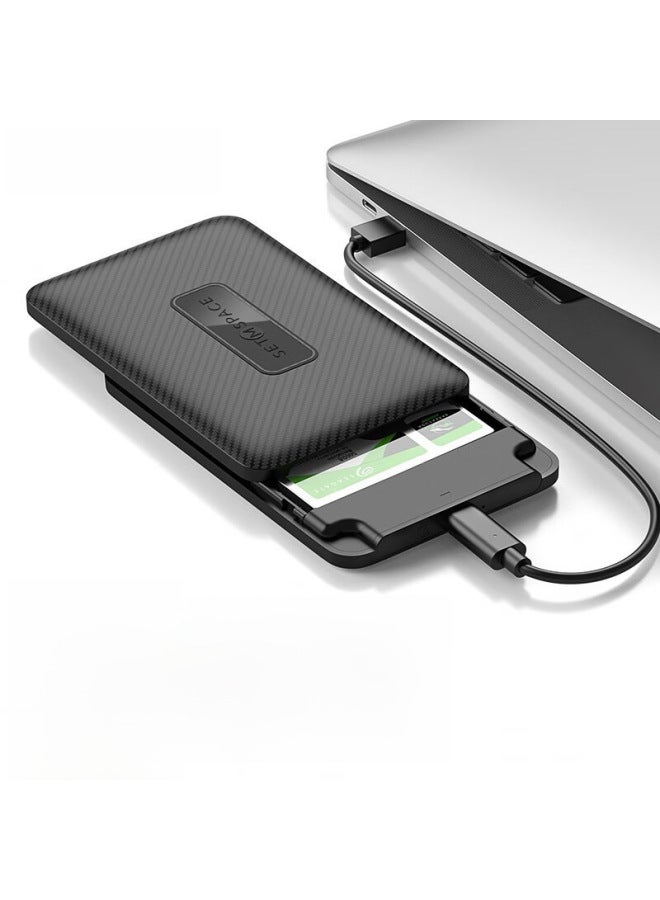 Mobile Hard Disk Box 2.5-inch Mechanical Solid State Universal Hard Disk Shell Reader Type-c Hard Disk Box Customization-Color:【6Gbps】 USB With Data Cable