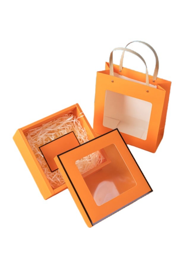 Generic Gift Box Set With Bag Packaging Box with Shredded Paper Filler for Wrapping Gifts  - Image 1