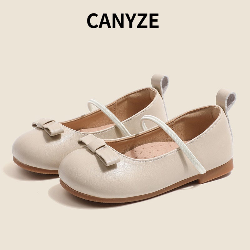 Canyze Leather Shoes Korean Style Simple Children'S Princess Shoes All-Match Baby'S Soft-Soled Single-Layer Shoes With Flexible Strap - Image 3