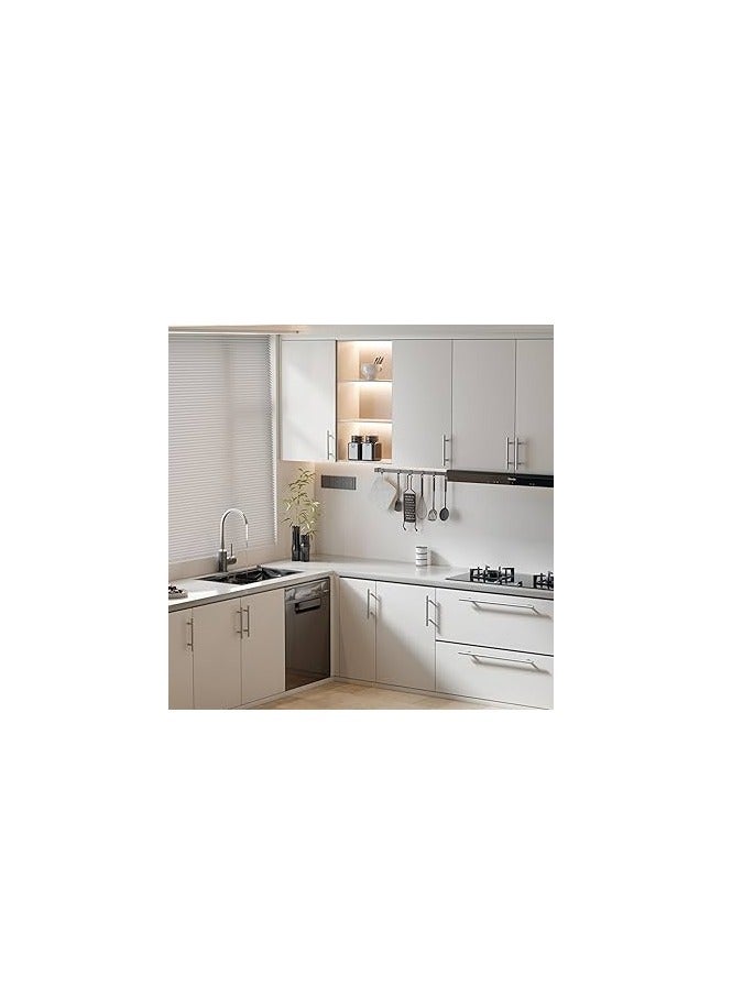 KNP KNP 4-inch Stainless Steel Cabinet Bar Pull Handle (Pack of 5) Silver designed for a modern and sleek look. - Image 3