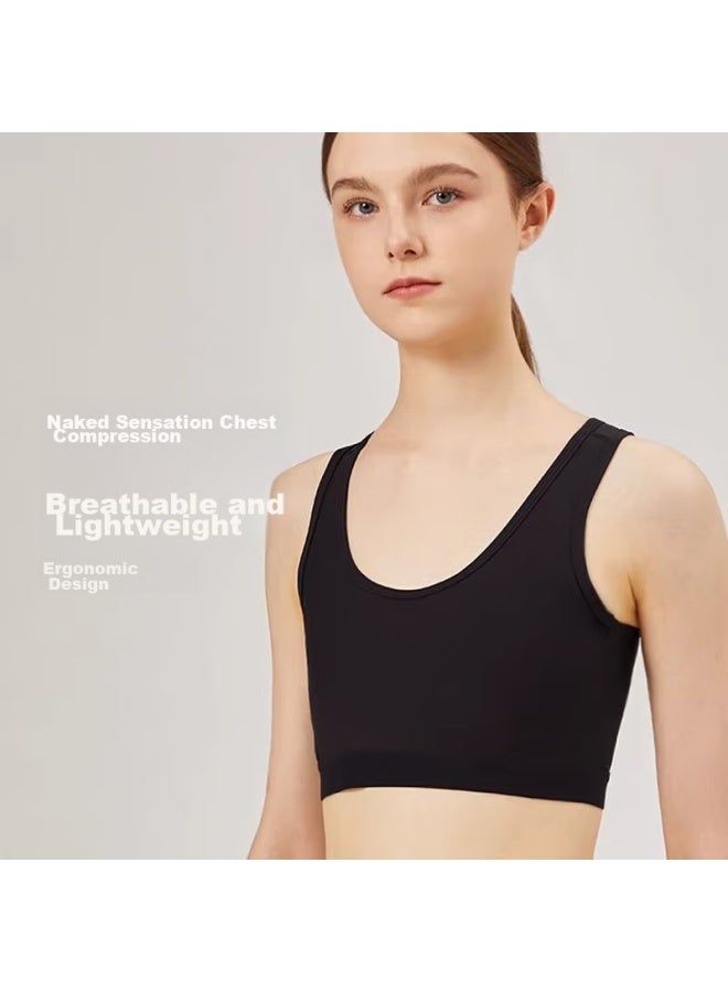Caramella Caramella Chest Binder, Ultra Flat Les, Large Breast Reduction, Chest Wrap, Chest Shaping, Bra, Chest Enhancement, Small Chest, Summer Vest, Sports Bra For Women  - Image 4