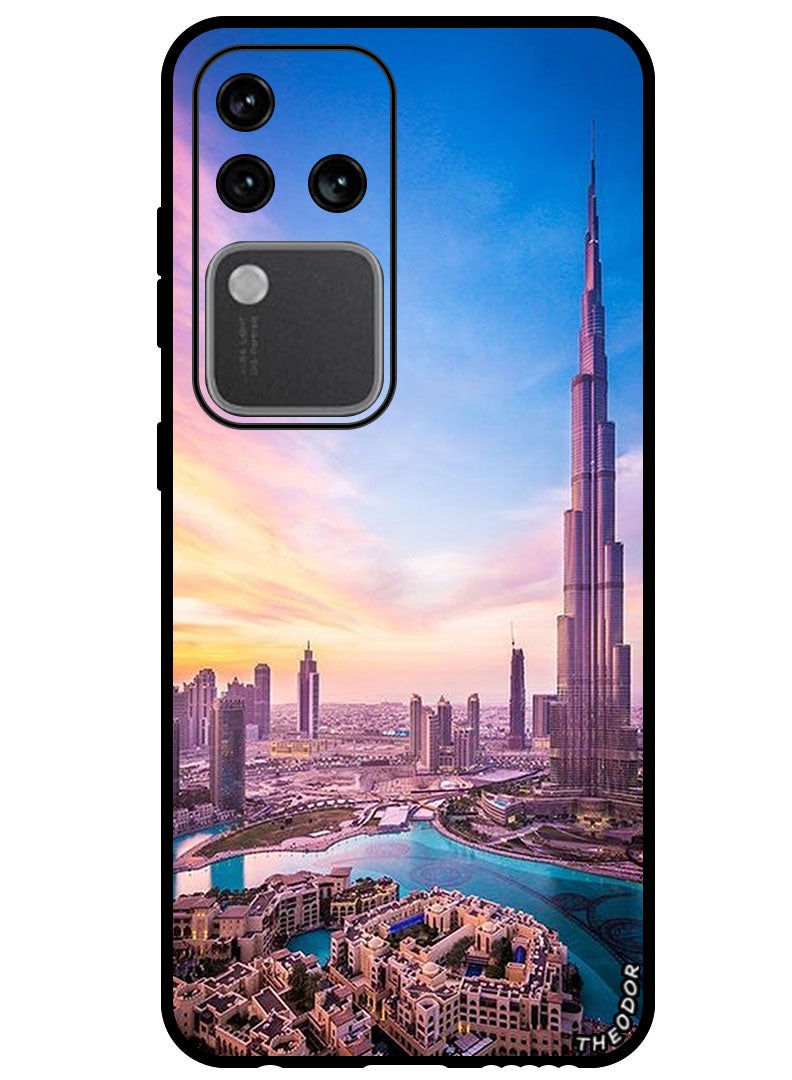 Theodor Protective Case Anti Scratch Shock Proof Bumper Cover For Vivo S18 Pro Burj Khalifa - Image 1