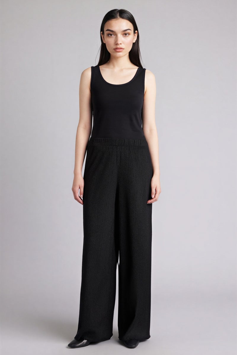 DeFacto Black Woman Slim Fit Basic Round Collar Sleeveless Tank Top Casual - Image 2