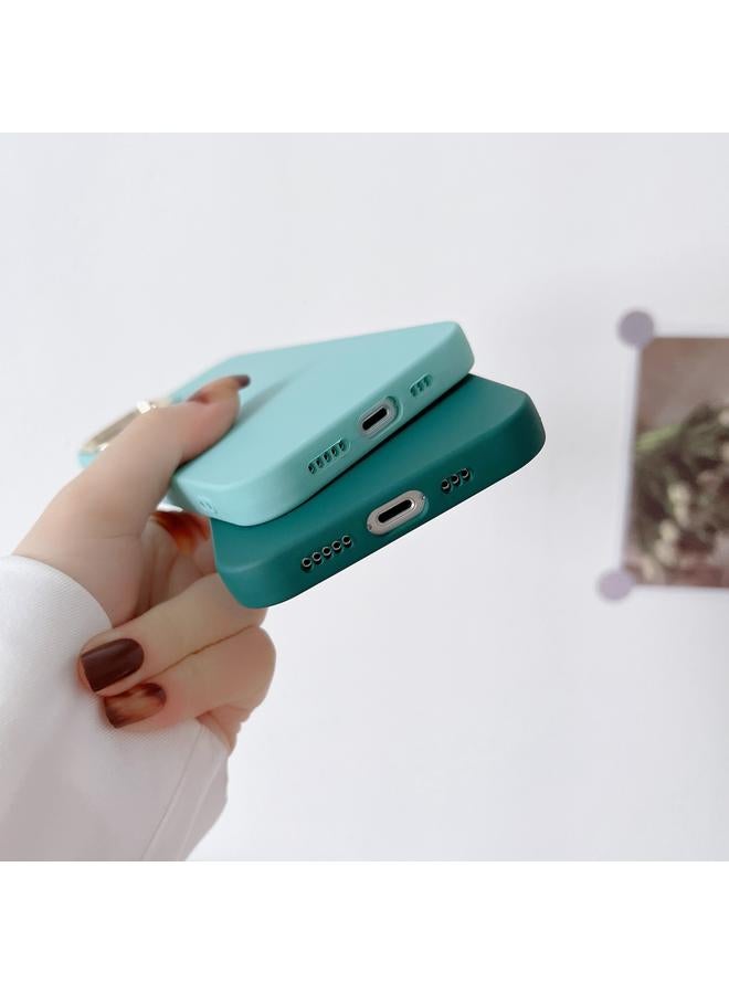 Zaboon Case For iPhone 12 Liquid Silicone Electroplating + Flannel Phone Case - Image 3