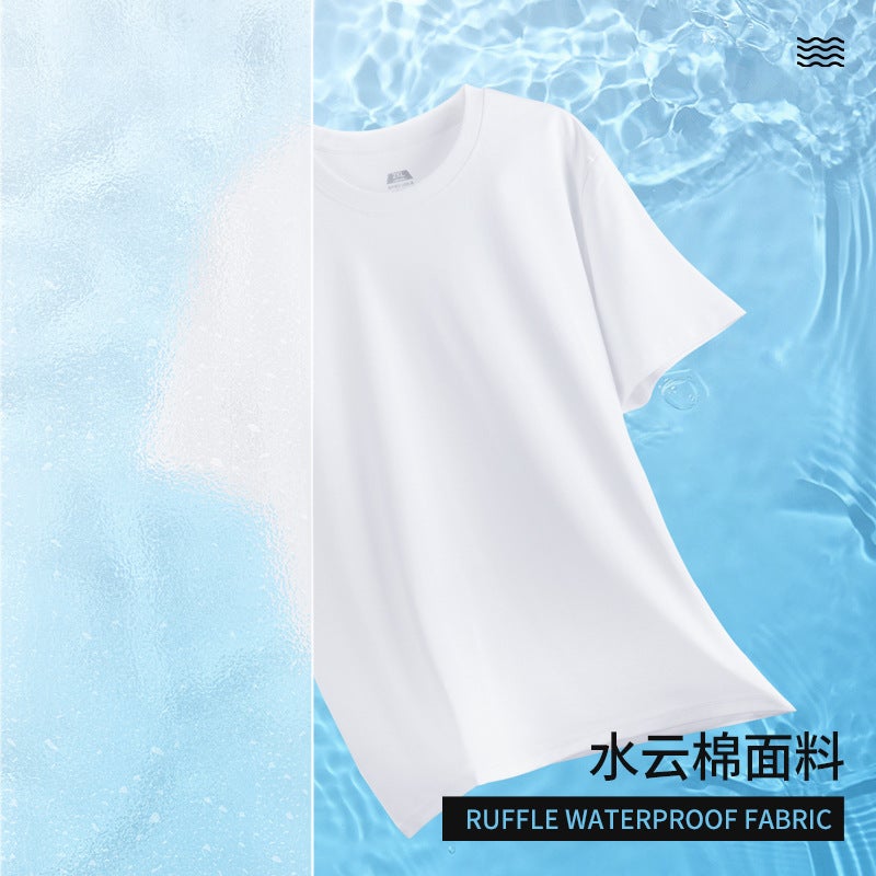 3rd Gen Water Cloud Cotton Unisex T-shirt Black  - Image 4