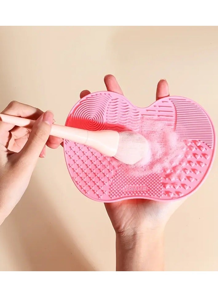 ORiTi 1 قطعة من منظف الفرش من Sioicone، وسادة تنظيف فرش الأساس، أداة مكياج عالمية مع وظيفة Sunction Cuos - Image 1