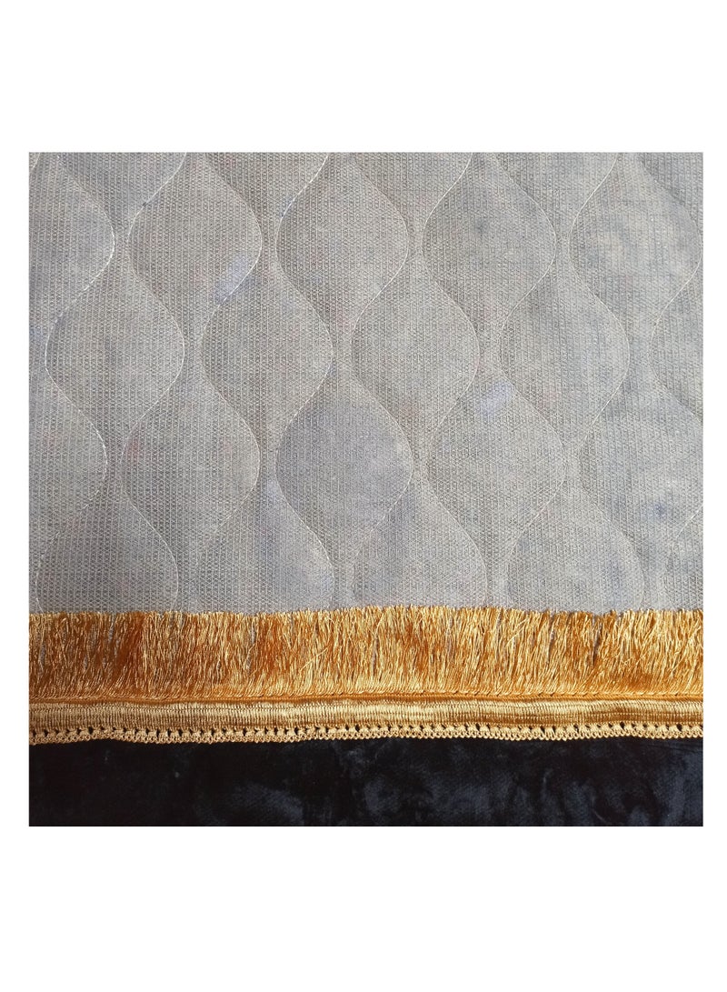 Fabienne Anti-Slip Thick Foam Knee Support Prayer Mat Black Printed 70x110 cm - Image 2