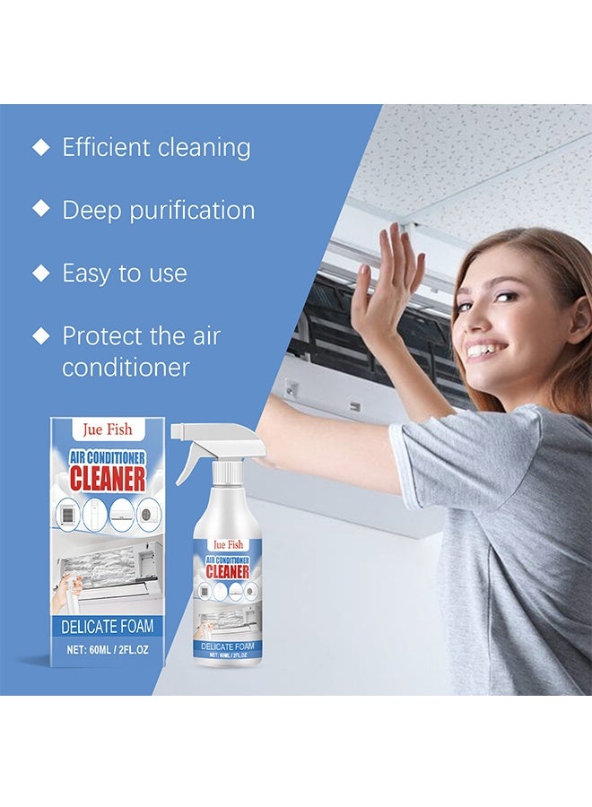 JUE FISH Air Conditioner Cleaner 60ml, Special Odor Removal Household Cleaner, No Washing Air Conditioner Foaming Coil Cleaner Spray, All-Purpose Household Cleaner, Odor Removal for Home and Office - Image 4