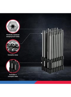 Neiko 10224A 1 4 Extra Long Security Bit Set 32 Piece Screwdriver Bit For Drill S2 Steel 6 Long Torx Bit Set Tamper Proof Bit Set Torx P Ozidriv Spanner Tri Wing Security Power Bit  - Image 4