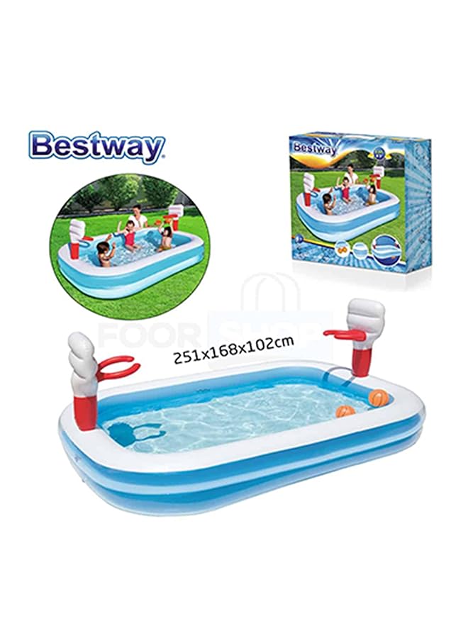 Bestway Basketball Play Pool 253X168X102Cm - Image 2