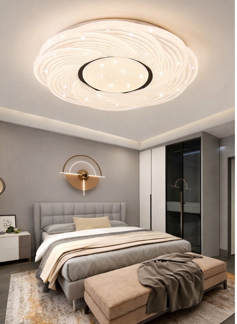 AL THURAYAT Ceiling light LED 40 cm with modern design, with 3 lighting colors, suitable for bedrooms, living rooms, and hallways. - Image 1