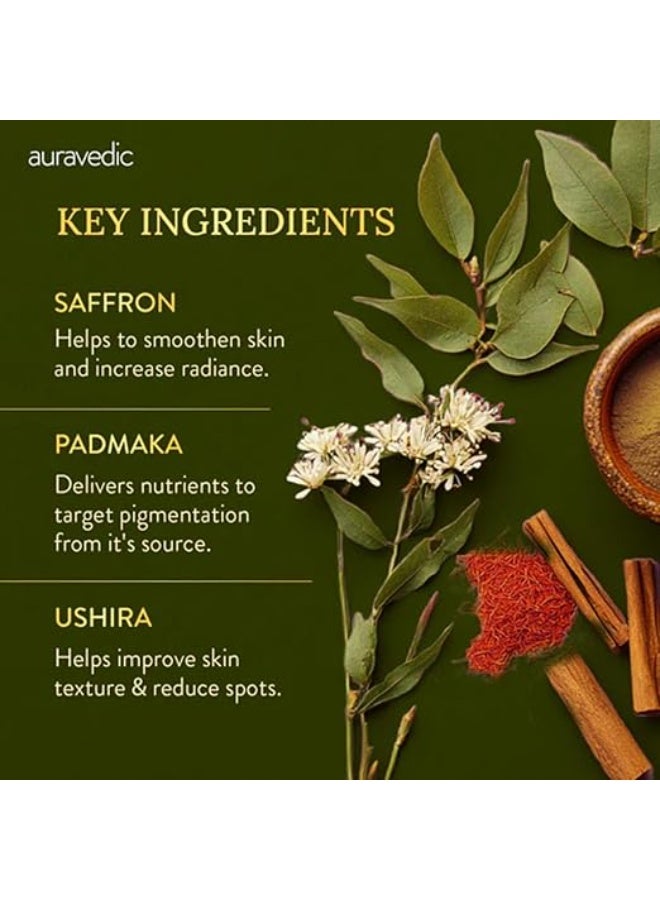 Auravedic Kumkumadi Tailam Face Oil 30 ml Kumkumadi oil for Face Serum for Glowing Skin Brightening Radiant Youthful Glow - Image 2