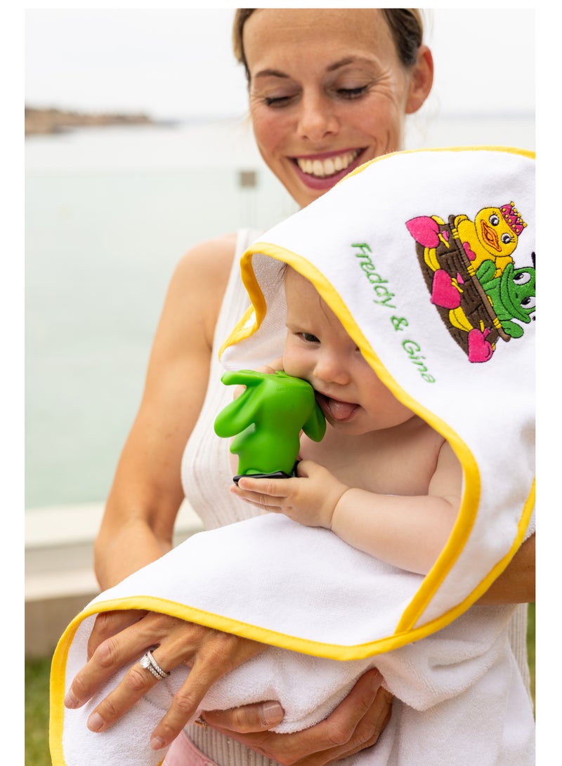 FREDS SWIM ACADEMY Freds & Gina Hooded Towel White