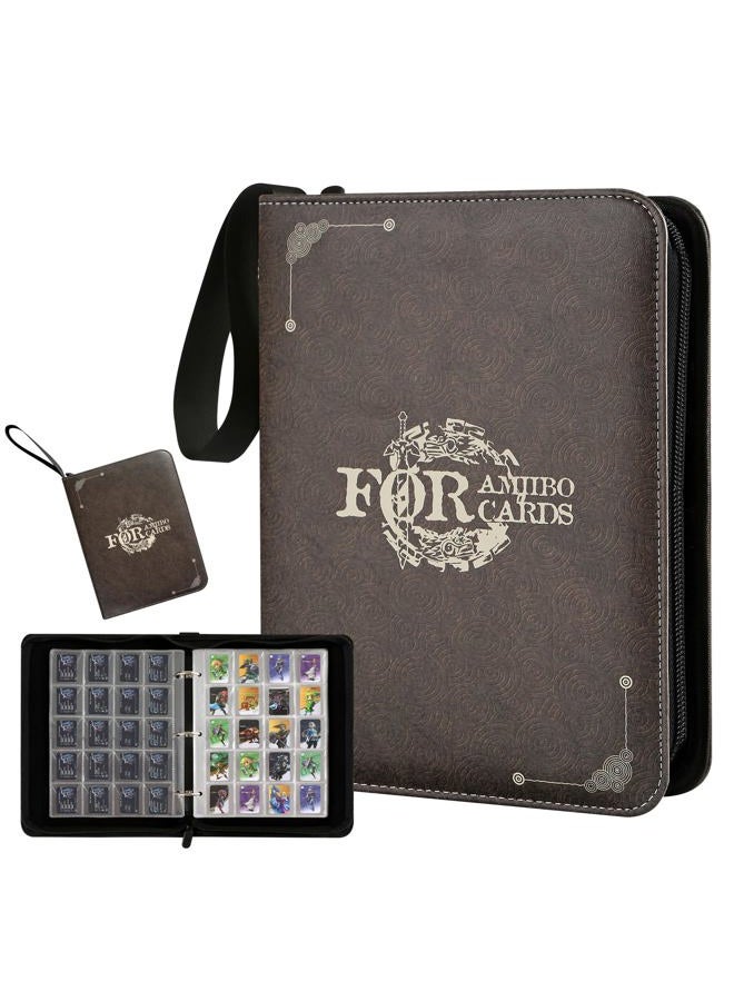 iofeiwak 400+ Card Binder for Mini Amiibo Cards, Card Holder Folder With 20 Sleeves Compatible with Zleda/Animal Crossing NFC Amiibo Cards (0.82x1.22 inch) - Image 1