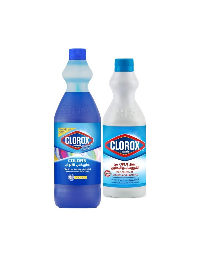 Clorox White Liquid Bleach And Liquid Colour Care 950 ml  - Image 2