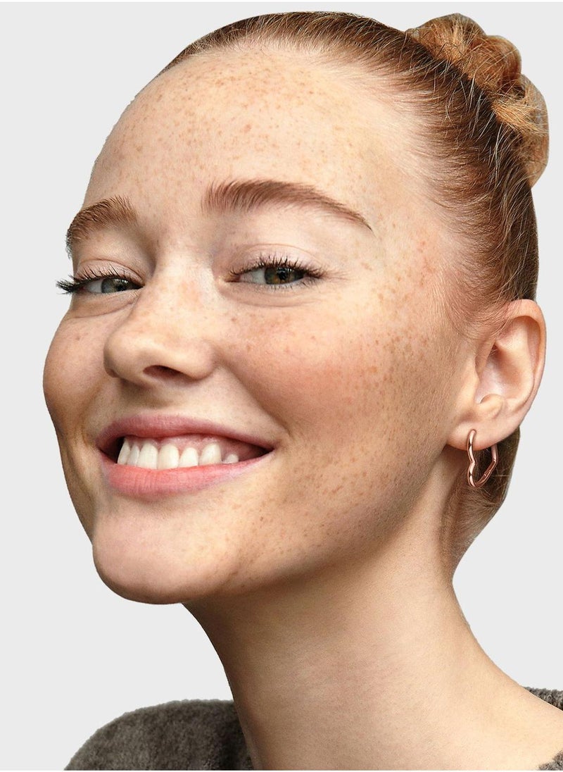 PANDORA Asymmetrical Heart Hoop Earrings - Image 3