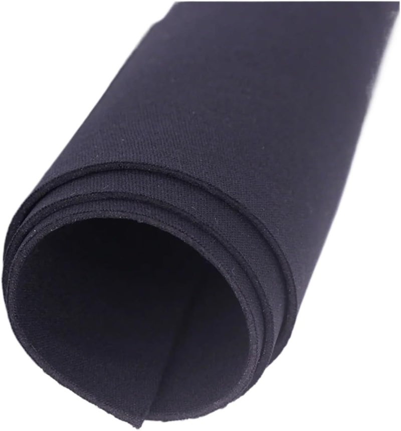 Elastic Stretch Black 1.2mm Neoprene Fabric,for Sports Gear Surfing Waterproof Diving(130cm X 45cm) - Image 1