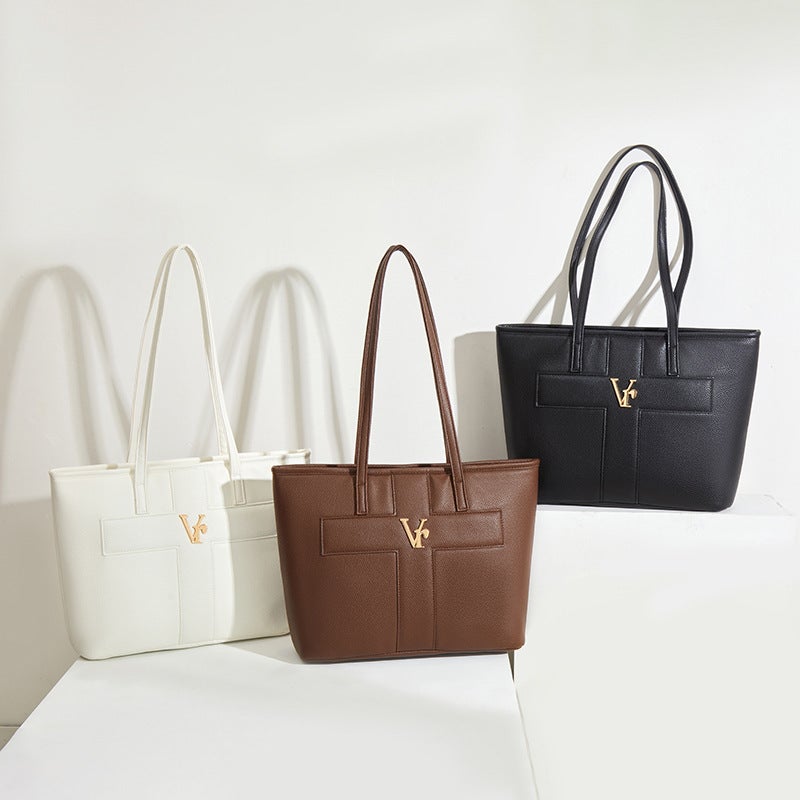 Large Capacity PU Leather Tote Bag for Women - Image 1