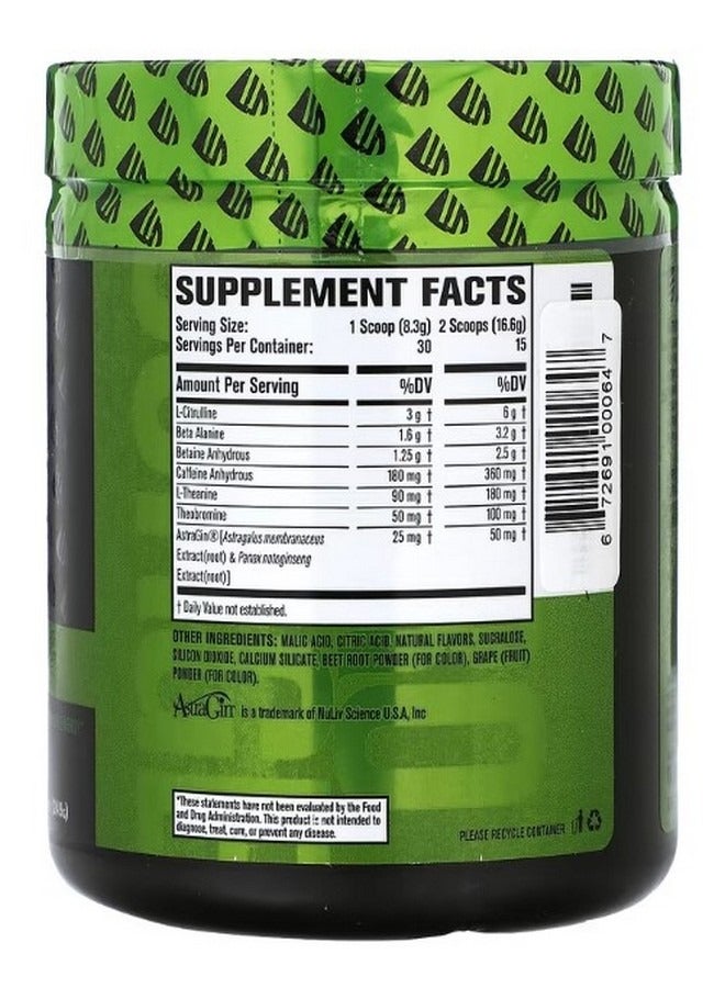 Jacked Factory Nitro Surge Pre Workout Black Cherry 8.78 oz 249 g - Image 2