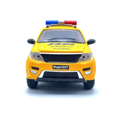 Centy Fortura Highway Patrol Friction Powered Toy Car for 3Y+ Yellow Colour - Image 5