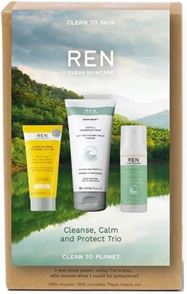 REN Clean Skincare Premium Skincare Regime Kit Value Trial Set Travel Bundle