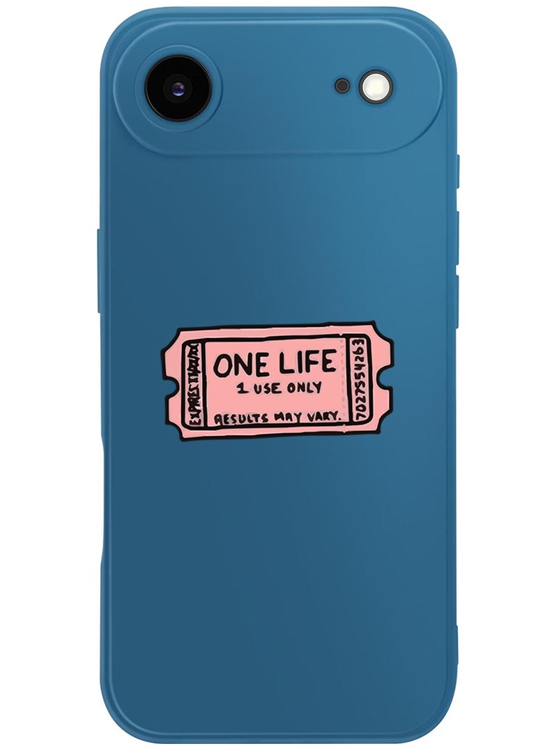 Theodor Protective Slim Fit Case Liquid Silicone Cover with Full Body Protection Anti-Scratch Shockproof Case For Apple iPhone 17 Air (Blue) One life - Image 1