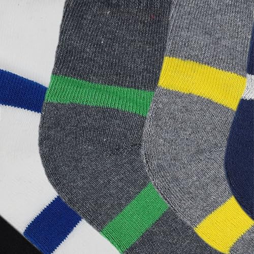 UNAAR Men Cotton Blend Ankle Length Powerfit Socks - Athletic, Featuring Cushioned Support And Arch Fit For Active Lifestyles - Pack Of 3, Assorted - Image 2