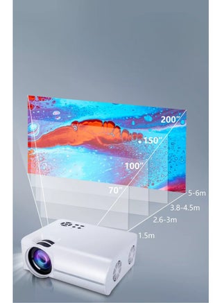 Mini Projector 1280 multipal 720P HD Portable Video Projector for Entertainment Small Outdoor Home Projectors for Movies Videos Games LED Light Resource Efficient Heat Dissipation Silent Fan - pzsku/Z9BBE9641ED9F5CF74887Z/45/_/1694628602/ac9bfee3-f429-495b-be84-51b2e224f50b