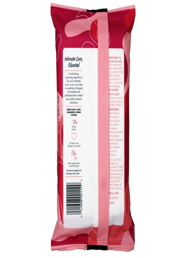 Summer's Eve Cleansing Cloths | Sheer Floral |32 Count | Pack of 4 | pH-Balanced, Dermatologist & Gynecologist Tested - Image 3