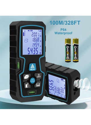 Laser Measure 100M/328Ft, Portable Digital Laser Rangefinder, Laser Measuring Tool with 2 Bubble Levels, Length/Area/Volume Theorem Measurement with LCD Backlight, 2* Batteries, IP54 - pzsku/Z9BBEBC7167C3FC623649Z/45/_/1736667355/a3834a16-3047-4d16-9bb4-63ecfe8643ef