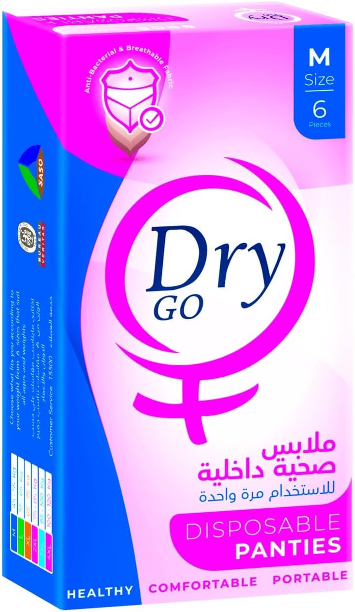 Go Medium, Disposable Panties 6 Pieces